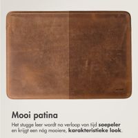 Accezz Leather Laptop hoes Apple MacBook 14 inch - Laptopsleeve - Cognac