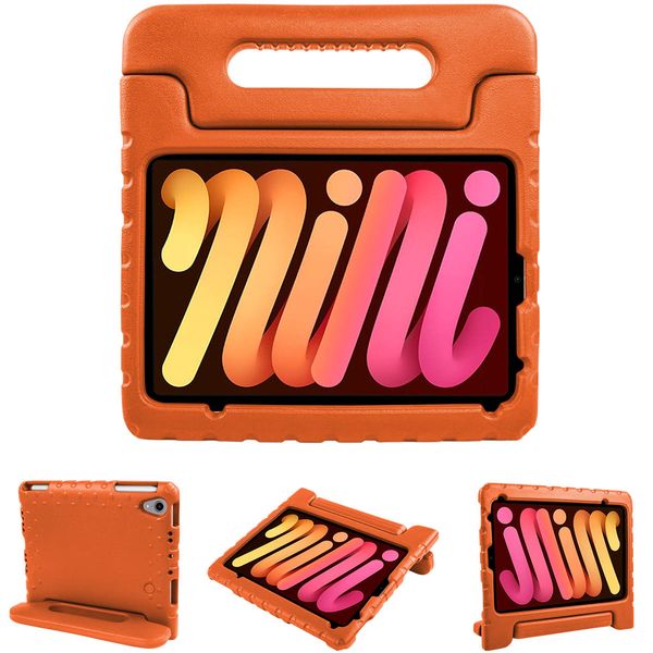 imoshion Kidsproof Backcover met handvat iPad Mini 7 (2024) / iPad Mini 6 (2021) - Oranje