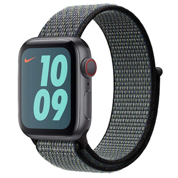 Apple Nike Sport Loop Band Apple Watch Series 1-9 / SE - 38/40/41 mm / Series 10 - 42 mm - Indigo / Lime Blast