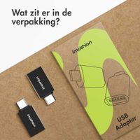 imoshion 2x USB-C (male) naar USB-A 3.1 (female) Adapter - OTG - Zwart