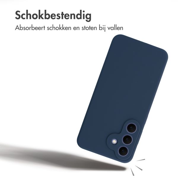 Accezz Liquid Silicone Backcover met MagSafe Samsung Galaxy S26 FE - Donkerblauw