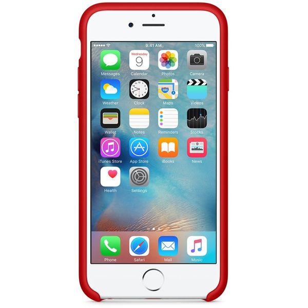 Apple Silicone Backcover Apple iPhone 6 / 6s - Red
