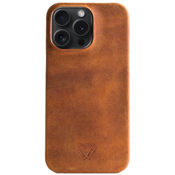 Wachikopa Full Wrap Backcover iPhone 15 Pro - Camel