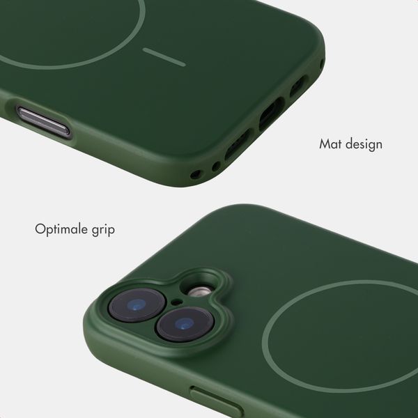 Accezz Grip Backcover met MagSafe Apple iPhone 17 - Donkergroen
