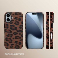 Selencia Sabi Backcover Panterprint met MagSafe Apple iPhone 17 - Mocha Brown