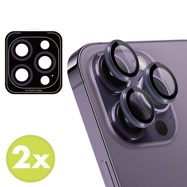 imoshion 2 Pack Camera lens protector Apple iPhone 14 Pro / 14 Pro Max - Paars