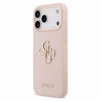 Guess Big 4G Logo Backcover Grained Apple iPhone 17 Pro Max - Roze