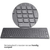 Accezz Premium Desktop QWERTY Bluetooth Keyboard - Grijs