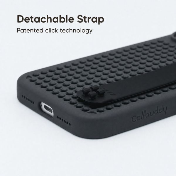 Callbuddy Hoesje met Strap Apple iPhone 17 Pro Max - Epic Black