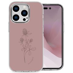 imoshion Design hoesje iPhone 14 Pro - Floral Pink