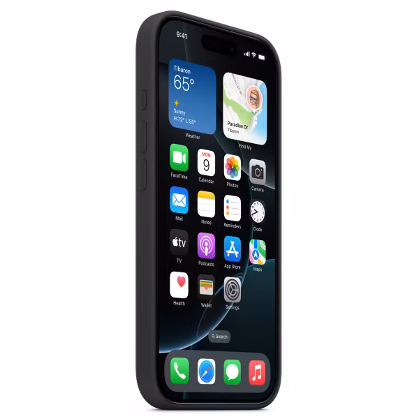 Apple Silicone Backcover MagSafe Apple iPhone 16 Pro Max - Black