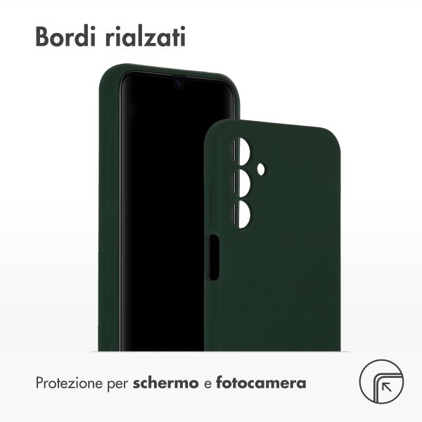 Accezz Liquid Silicone Backcover Samsung Galaxy A15 (5G/4G) - Forest Green