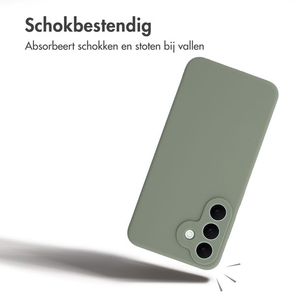 Accezz Liquid Silicone Backcover met MagSafe Samsung Galaxy S26 FE - Cooper Green