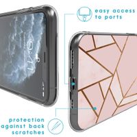 imoshion Design hoesje iPhone 11 Pro - Grafisch Koper / Roze