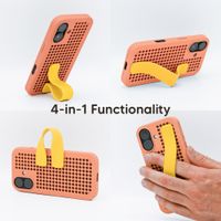 Callbuddy Hoesje met Strap Apple iPhone 17 - Coral Pop