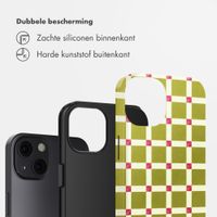 Selencia Vivid Backcover Apple iPhone 13 - Check This Olive