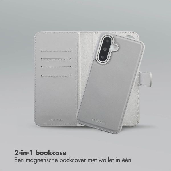 Selencia Olyn Uitneembare Bookcase met MagSafe Samsung Galaxy A36 - Grijs