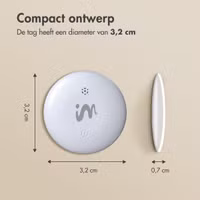 imoshion Wireless Tag - Bluetooth Tracker voor Android - 2 pack - Wit