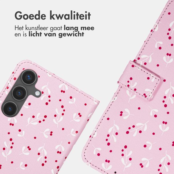imoshion Design Bookcase Samsung Galaxy S25 - Blush Berries
