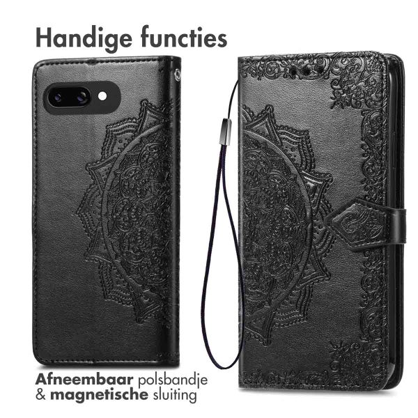 imoshion Mandala Bookcase Google Pixel 9A - Zwart