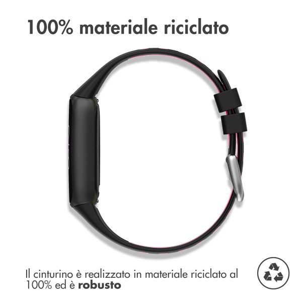 imoshion Siliconen sport bandje Fitbit Luxe - Zwart & Roze