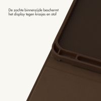 Selencia Croco bookcase Apple iPad 11 (2025) 11 inch A16 / iPad 10 (2022) 10.9 inch - Choco Brown