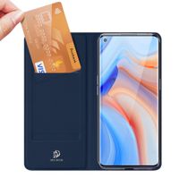 Dux Ducis Slim Softcase Bookcase Oppo Reno4 Pro 5G - Donkerblauw