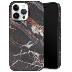 Selencia Aurora Fashion Backcover Apple iPhone 14 Pro Max - Onyx Black Marble