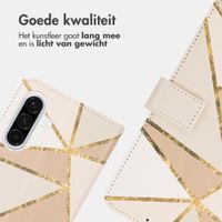 imoshion Design Bookcase Samsung Galaxy A36 - Beige Graphic