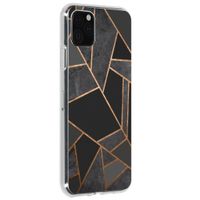 Design Backcover iPhone 11 Pro Max - Grafisch Zwart / Koper