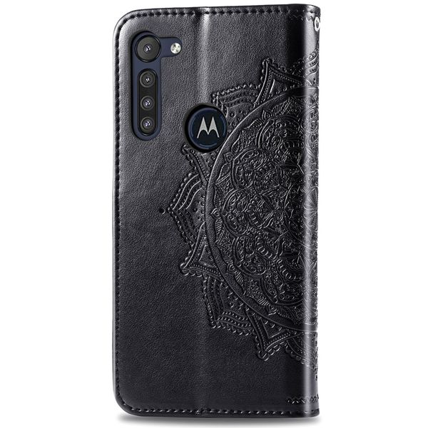 Mandala Bookcase Motorola Moto G8 Power - Zwart