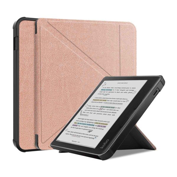 imoshion Vouwbare Bookcase Kobo Libra Colour - Rosé Goud