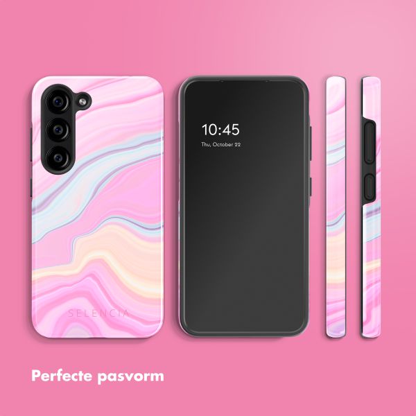 Selencia Vivid Backcover Samsung Galaxy S23 - Pastel Lipstick Marble