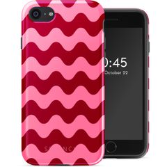 Selencia Vivid Back Cover Apple iPhone SE (2022 / 2020) / 8 / 7 / 6(s) - Wave Vibes Lipstick