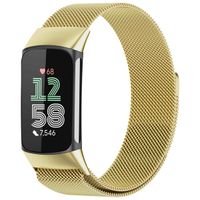 imoshion Milanees magnetisch bandje Fitbit Charge 5 - Maat M - Goud