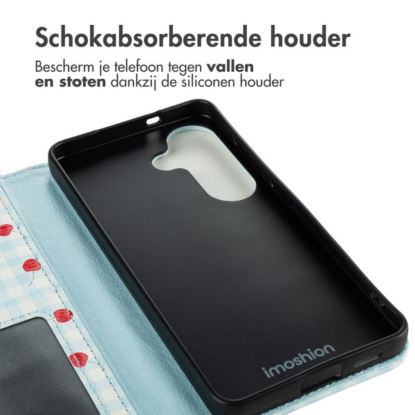 imoshion Design Bookcase Samsung Galaxy S26 - Cherry Check