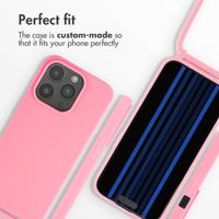 imoshion Silicone Case with Strap Apple iPhone 15 Pro - Pink