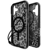 BodyGuardz Ace Pro MagSafe Backcover Apple iPhone 16 - Black / Leopard