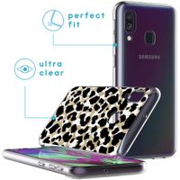 imoshion Design hoesje Samsung Galaxy A40 - Luipaard / Zwart