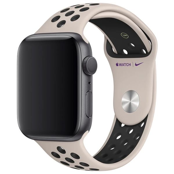 Apple Nike Sport Band Apple Watch Series 1-9 / SE - 38/40/41 mm / Series 10 - 42 mm - Desert Sand / Black