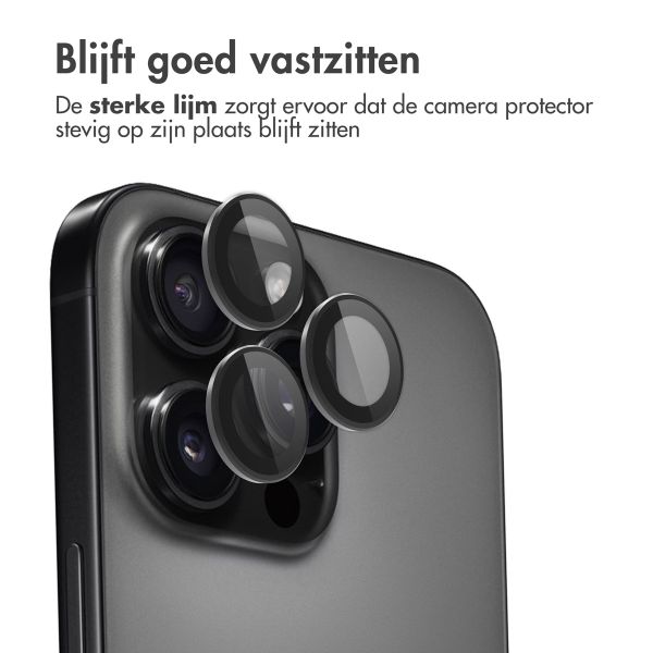 imoshion 2 Pack Camera lens protector Apple iPhone 16 Pro / 16 Pro Max - Zwart / Titanium
