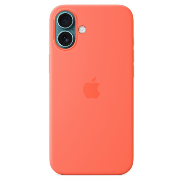 Apple Silicone Backcover MagSafe Apple iPhone 16 - Tangerine Orange