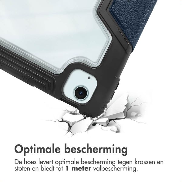 Accezz Rugged Trifold Bookcase Apple iPad Air 11 inch (2025) M3 / (2024) M2 / Air 5 (2022) / Air 4 (2020) - Donkerblauw