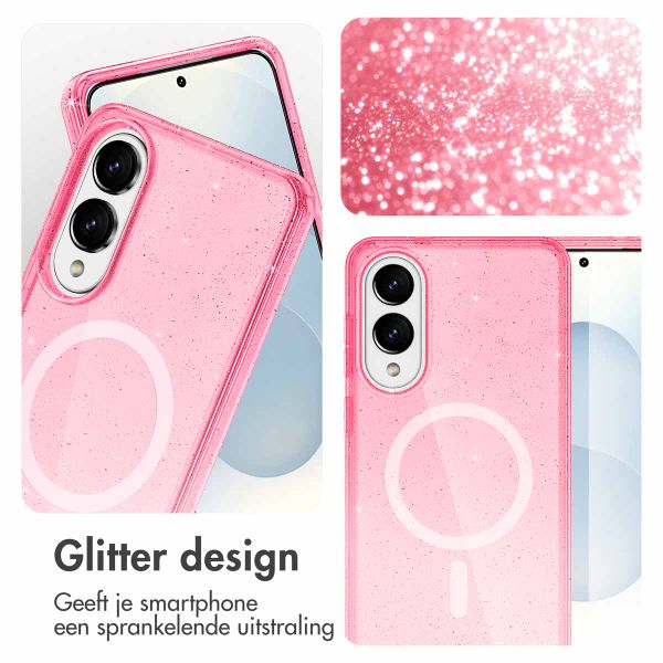 imoshion Sparkle Backcover met MagSafe Samsung Galaxy S25 Edge - Roze