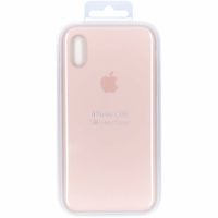 Apple Silicone Backcover Apple iPhone Xs / X - Pink Sand