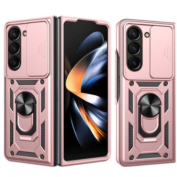 imoshion Rugged Backcover met ring Samsung Galaxy Z Fold 5 - Rosé Goud