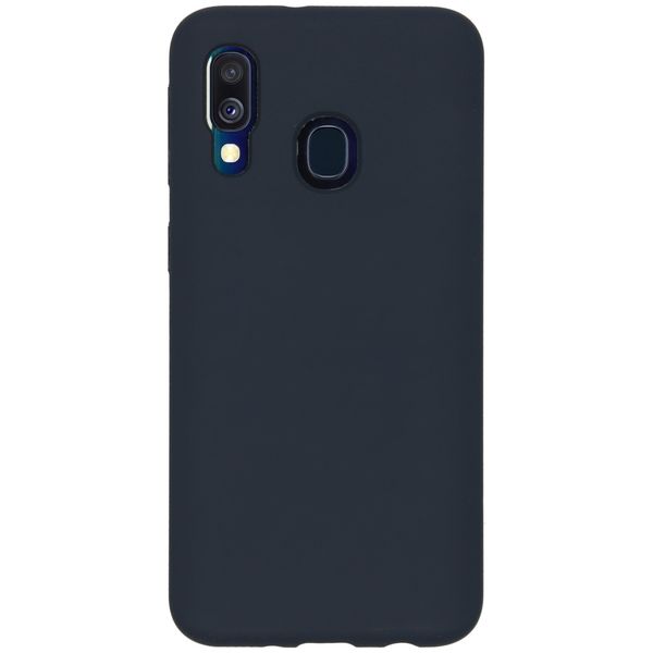 Accezz Liquid Silicone Backcover Samsung Galaxy A40 - Blauw