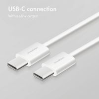 imoshion Braided USB-C to USB-C Cable 60W - 0.5 Metres - White