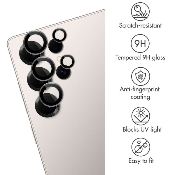 imoshion Camera Protector Glass 2-pack Samsung Galaxy S25 Ultra - Titanium Gray