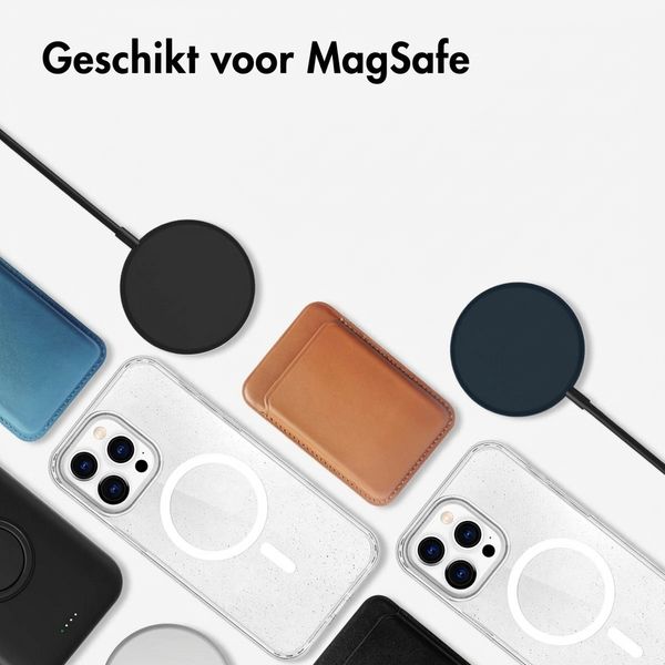 imoshion Sparkle Backcover met MagSafe Apple iPhone 15 Pro - Glitter Transparant